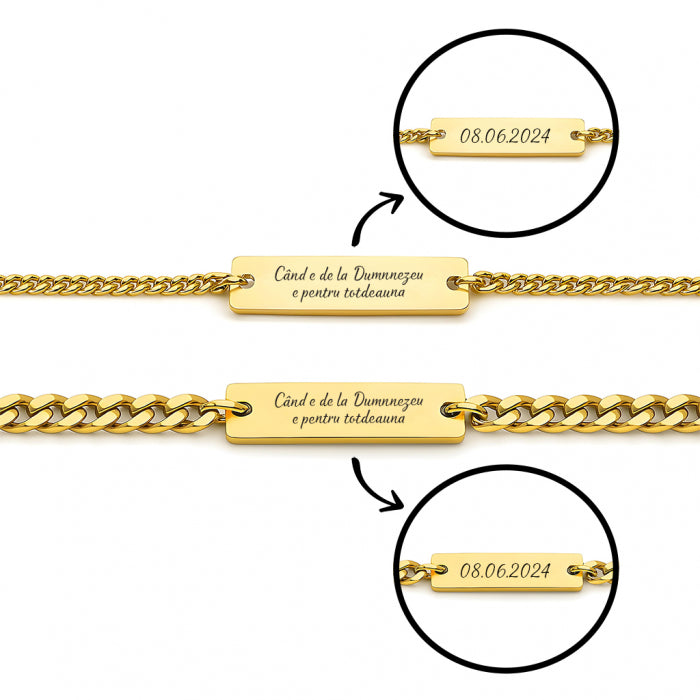 Set Bratari Cupluri Text Personalizat