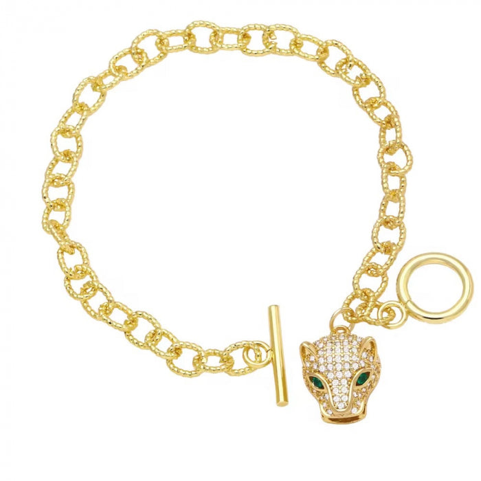 Set Colier-Bratara Gold Gatopardo Gothic Chain
