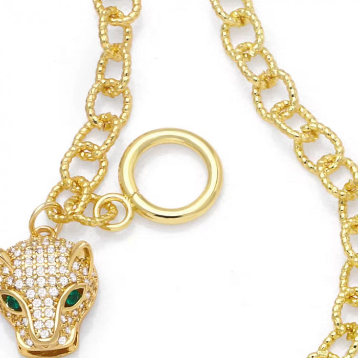 Set Colier-Bratara Gold Gatopardo Gothic Chain