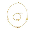 Set Colier-Bratara Gold T-Design Diamonds