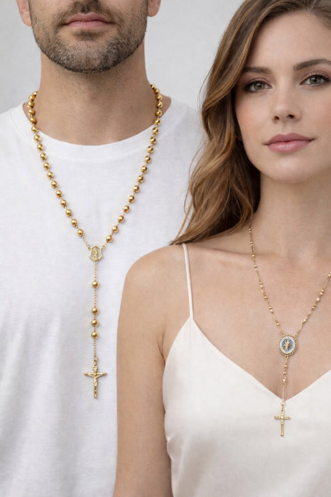 Set Cuplu Gold Rosary