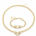 Set Lant-Bratara Cuban Gold Gatopardo Diamonds