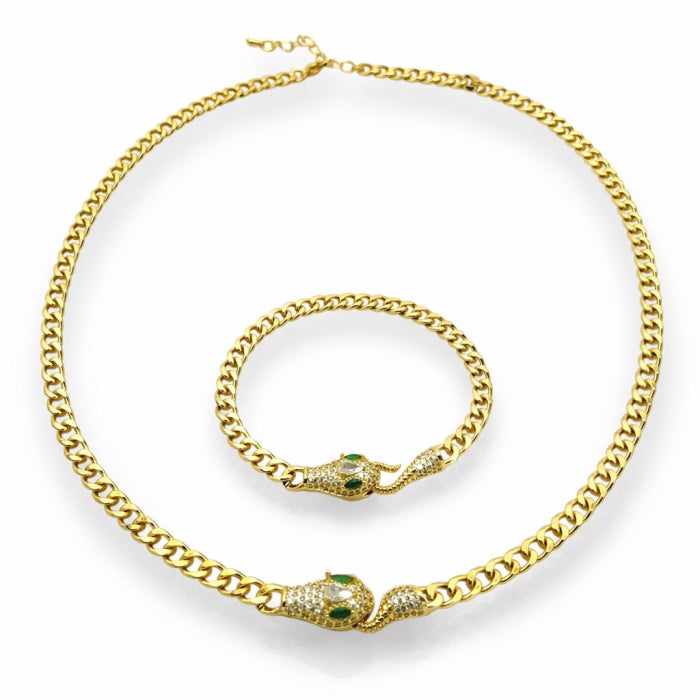 Set Lant-Bratara Cuban Snake