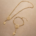 Set Lant-Bratara Gold Medusa