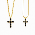 Set Lanturi Cupluri Cruce Tennis Gold
